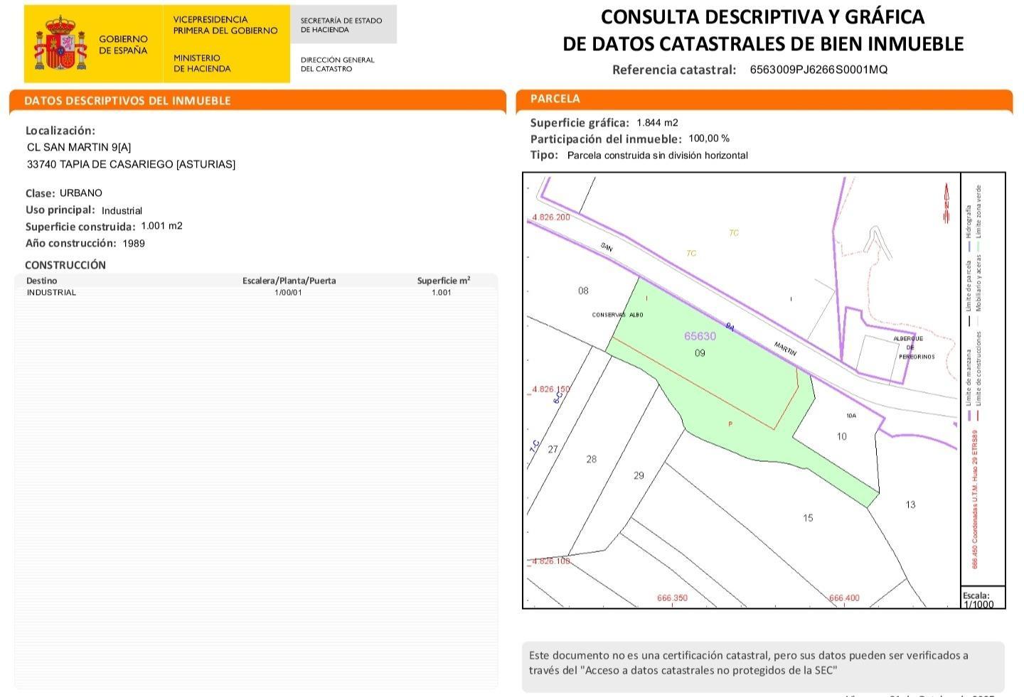 Nave en Venta en Tapia de Casariego