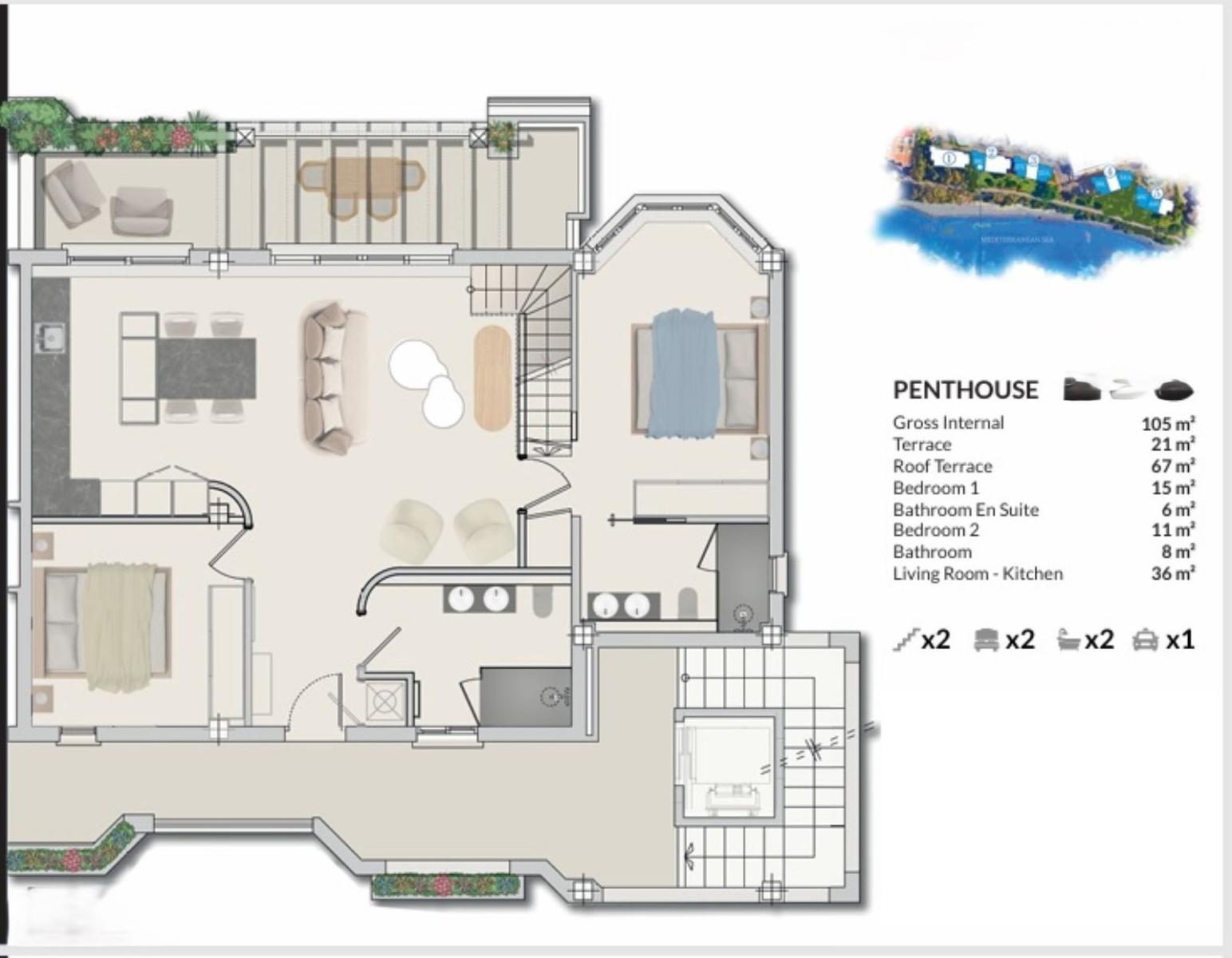 Penthouse for Sale in Estepona
