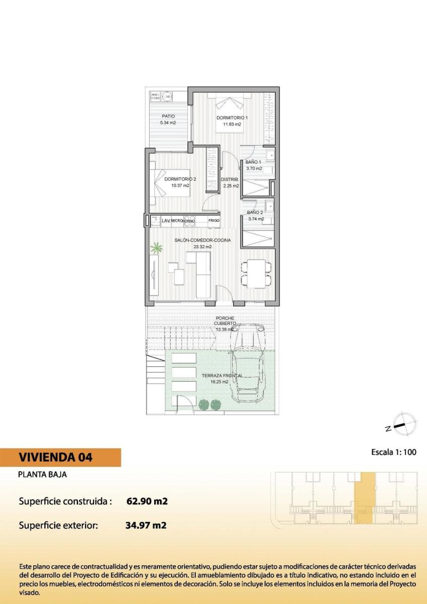 Bungalow for Sale in San Pedro del Pinatar