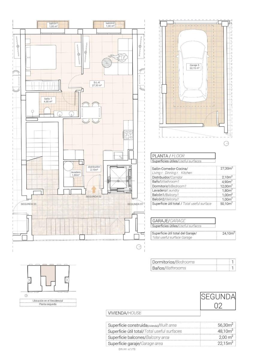 Apartamento en Venta en Hondón de las Nieves