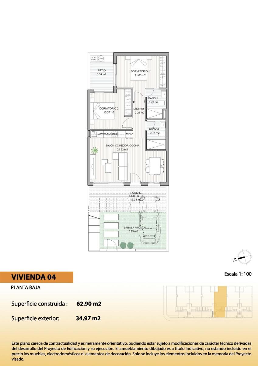 Bungalow for Sale in San Pedro del Pinatar