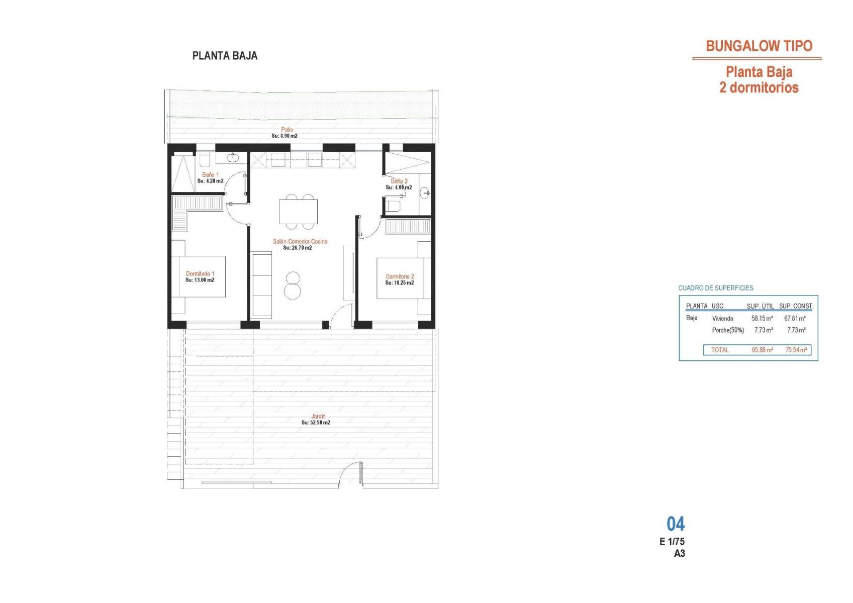 Bungalow for Sale in Alhama de Murcia