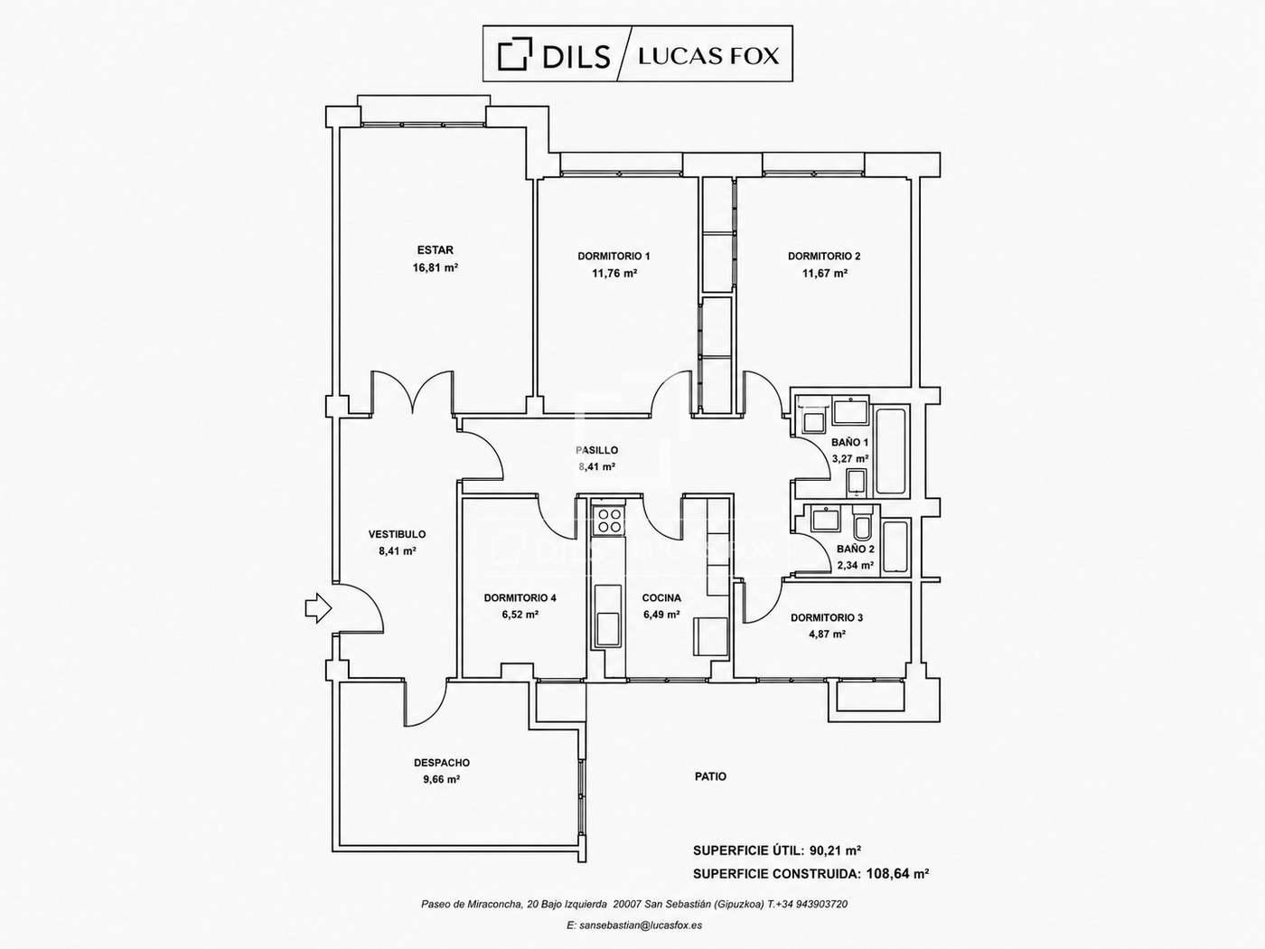 Apartment for Sale in San Sebastián