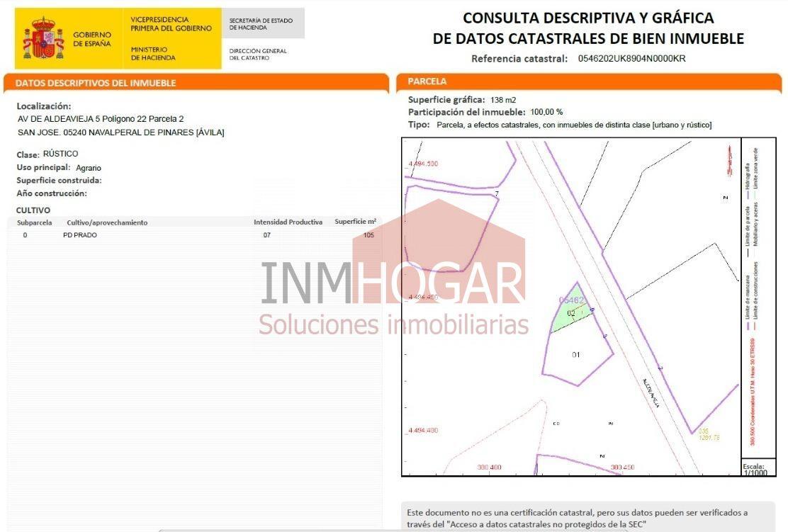 Garage for Sale in Navalperal de Pinares
