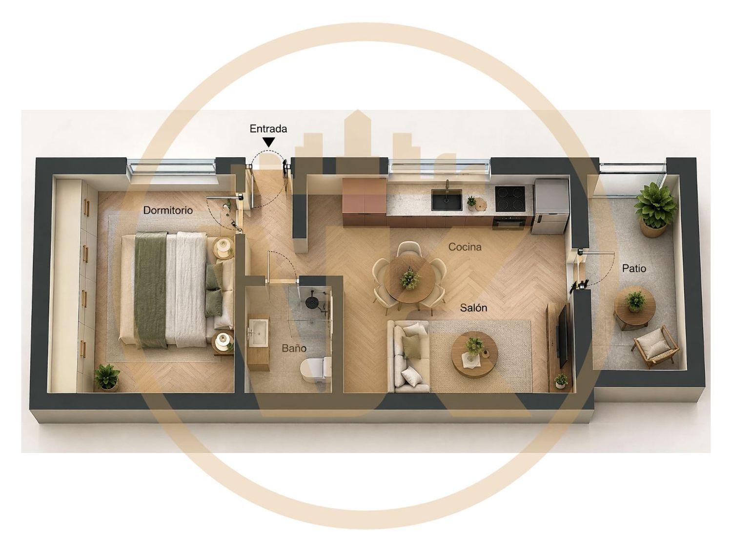 Studio for Sale in Carral