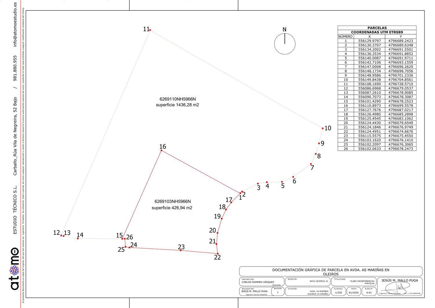 Building Site for Sale in Oleiros