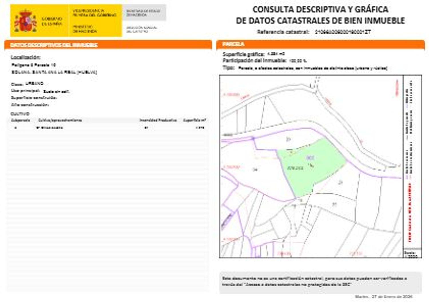 Solar en Venta en Santa Ana la Real