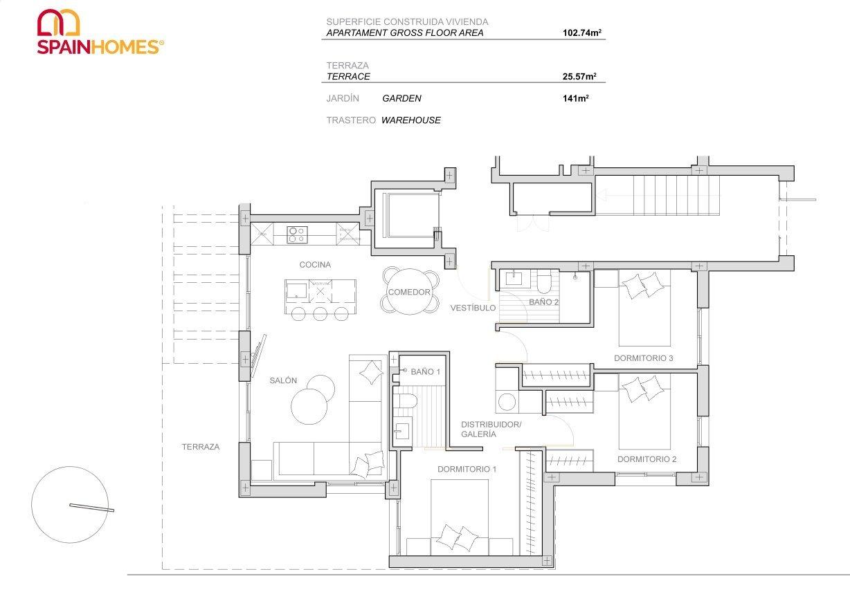 Apartamento en Venta en Torre-Pacheco