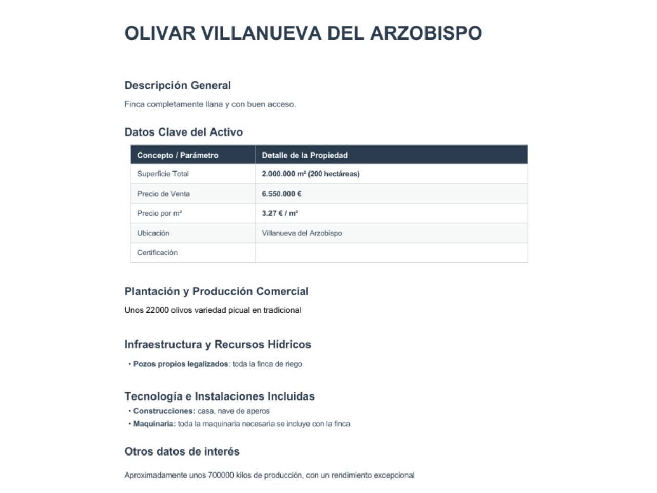 Building Site for Sale in Bailén