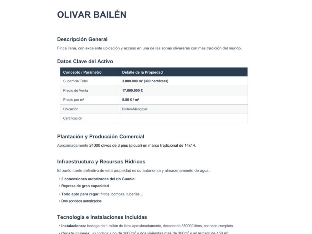 Building Site for Sale in Bailén