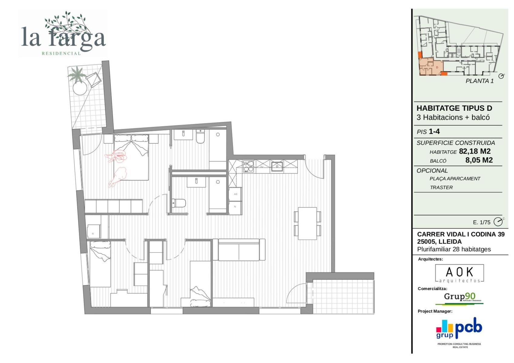 Apartment for Sale in Lleida