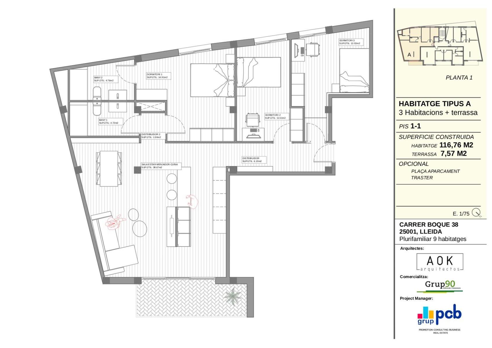 Flat for Sale in Lleida