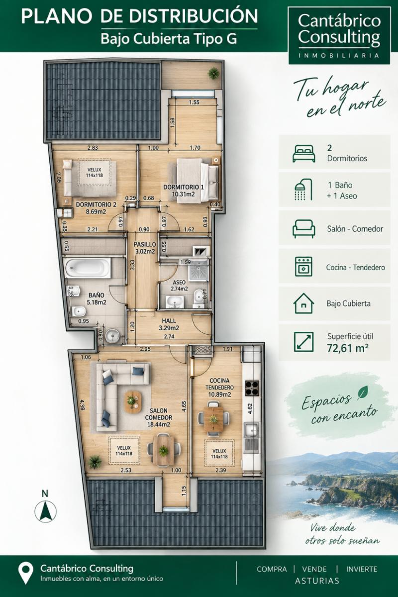 Flat for Sale in Coaña