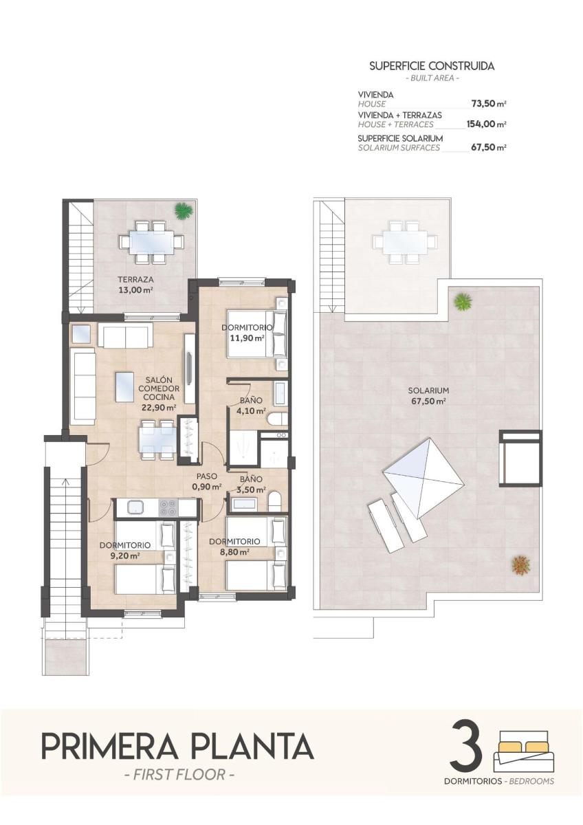 Penthouse for Sale in San Miguel de Salinas