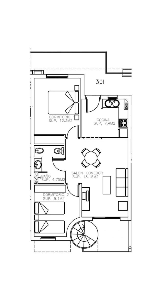 Penthouse for Sale in Águilas