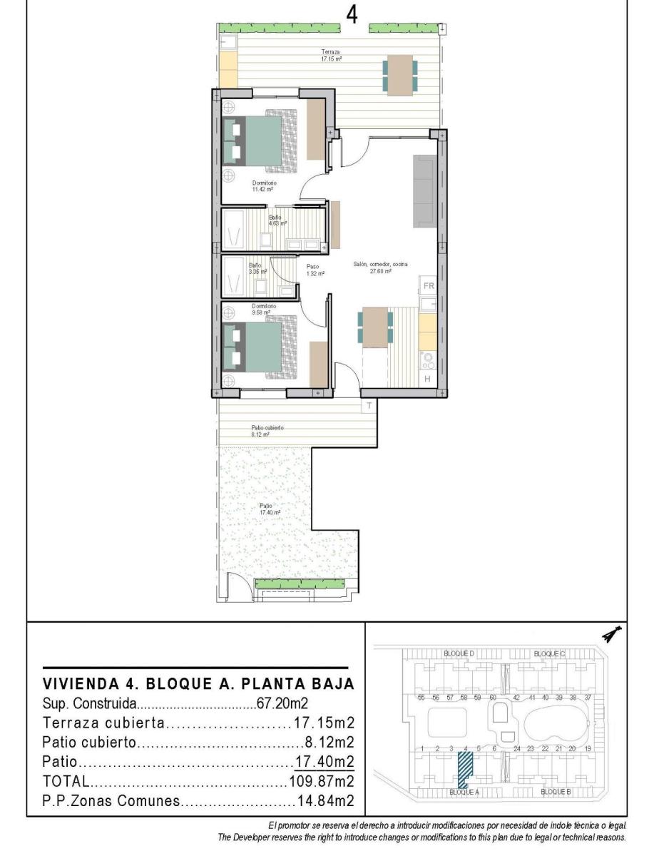 Apartment for Sale in Torre-Pacheco