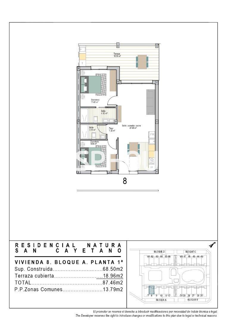 Apartment for Sale in Torre-Pacheco