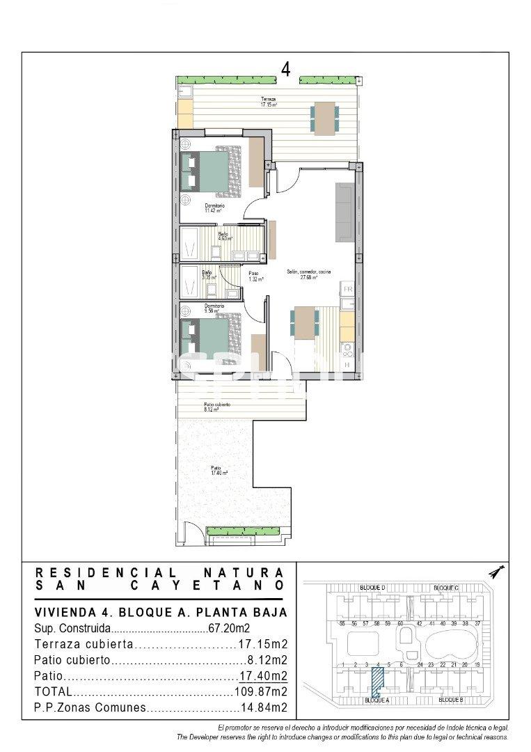 Apartment for Sale in Torre-Pacheco