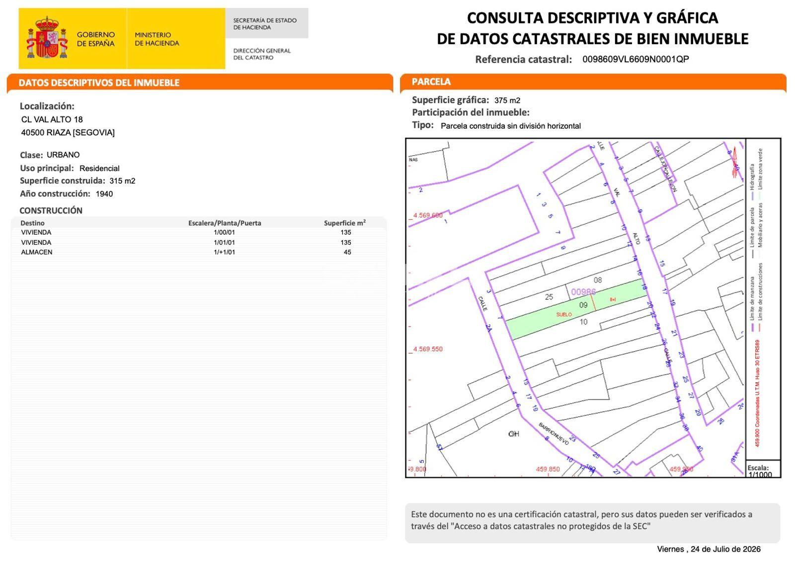 Plot for Sale in Riaza