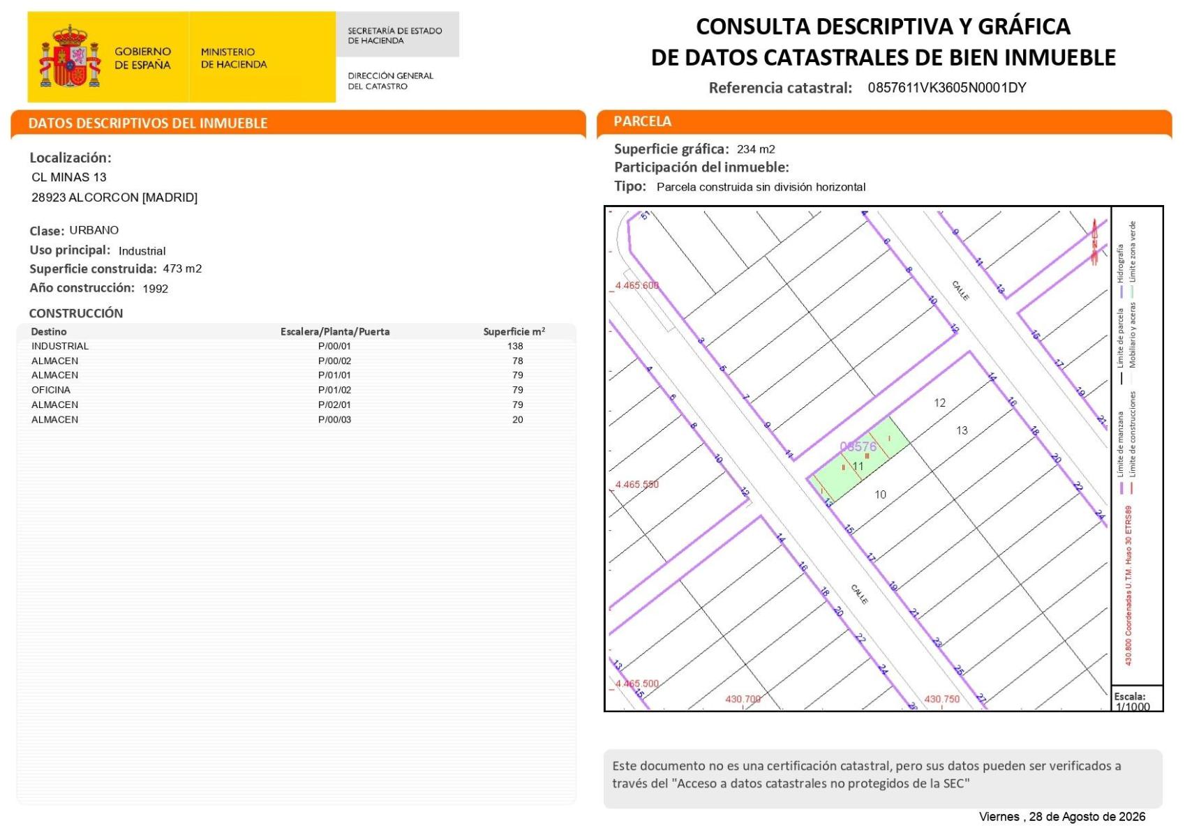 Industrial Unit for Sale in Alcorcón