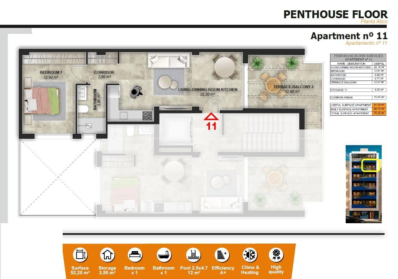 Penthouse for Sale in Torrevieja
