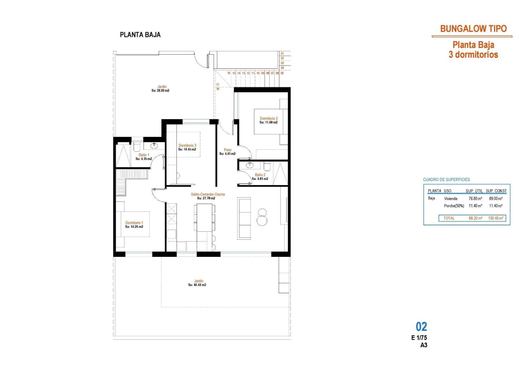 Bungalow en Venta en Alhama de Murcia