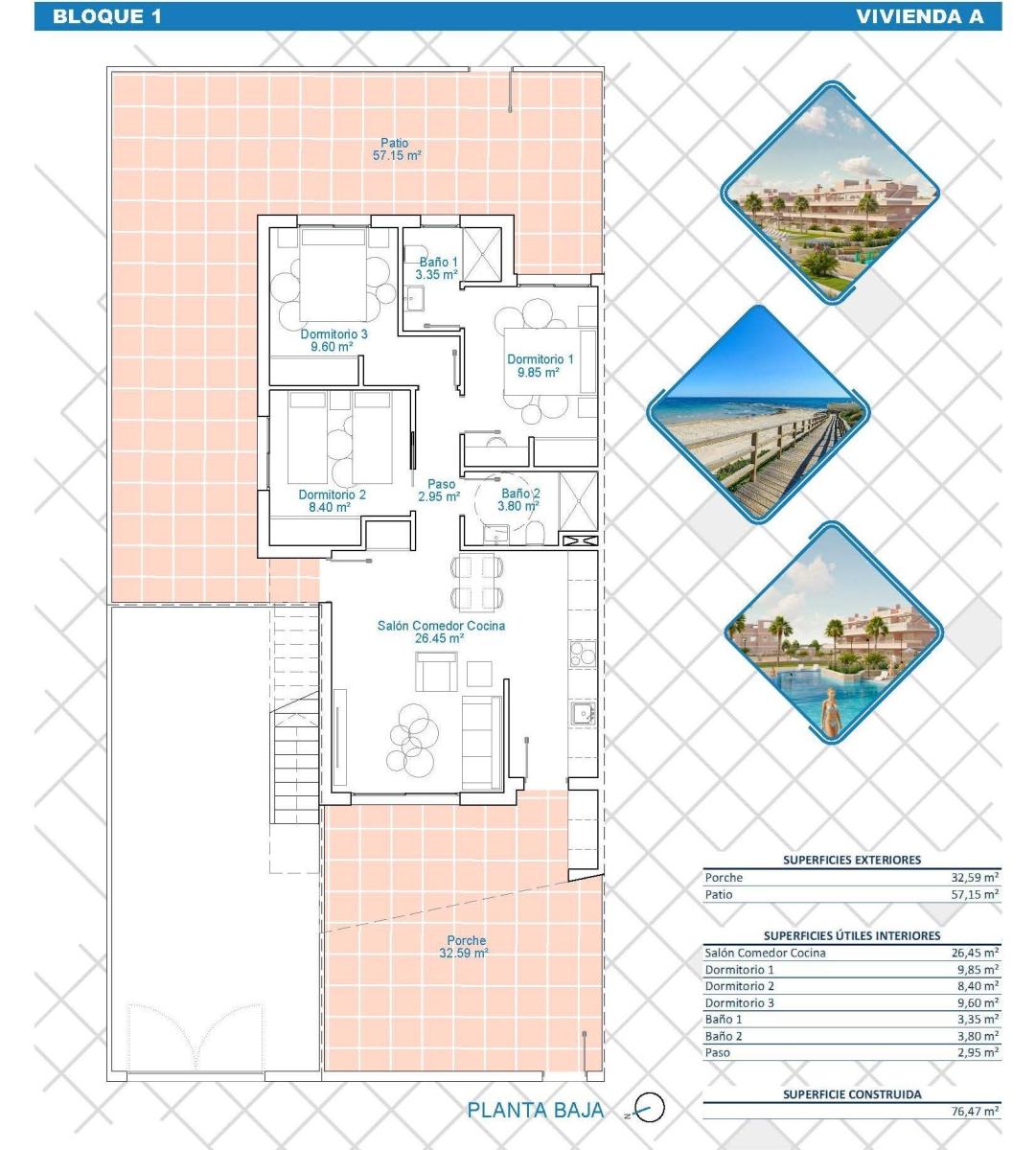 Bungalow en Venta en Pilar de la Horadada