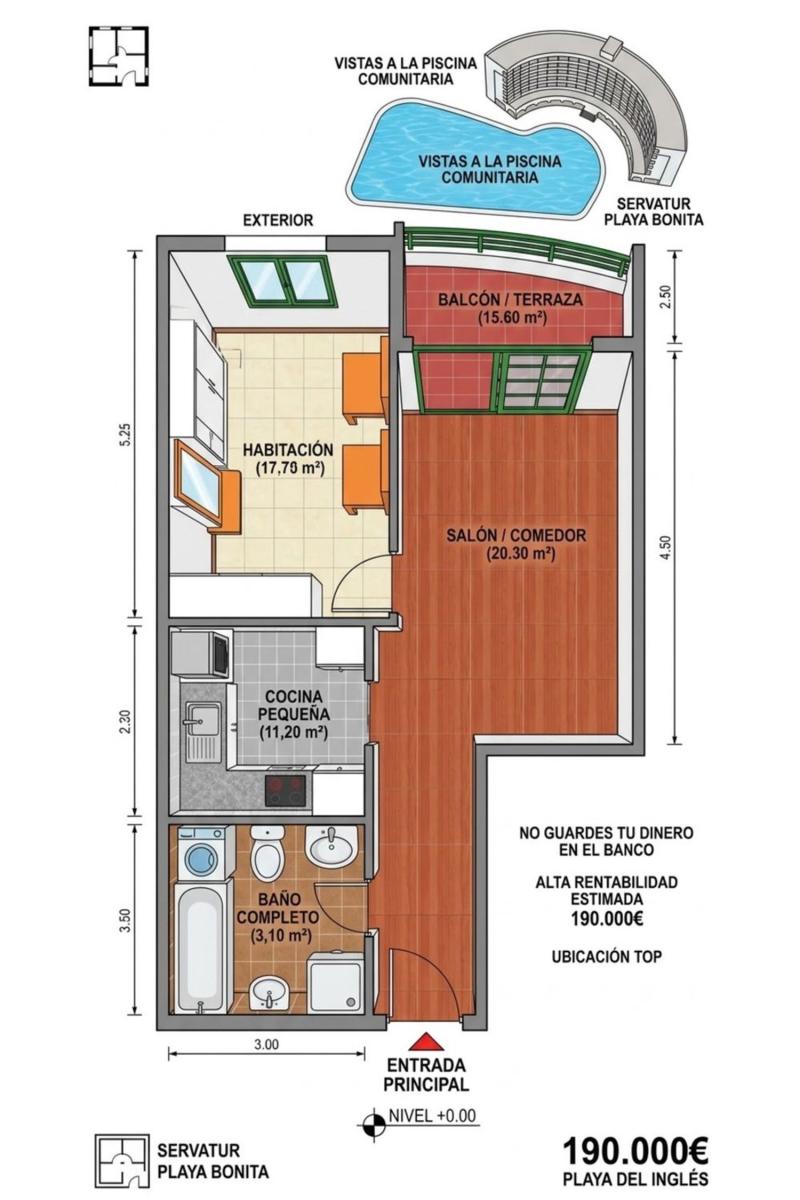 Flat for Sale in San Bartolomé de Tirajana