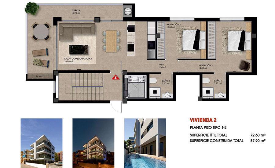 Piso en Venta en Santa Pola