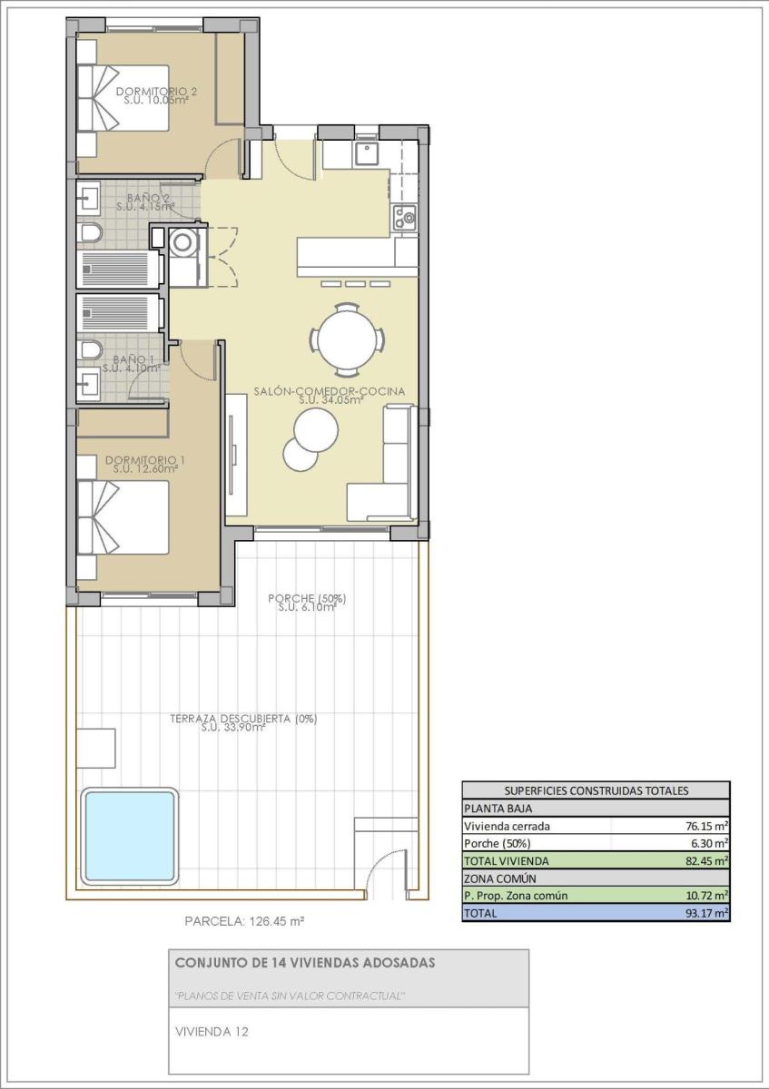 Bungalow en Venta en Rojales