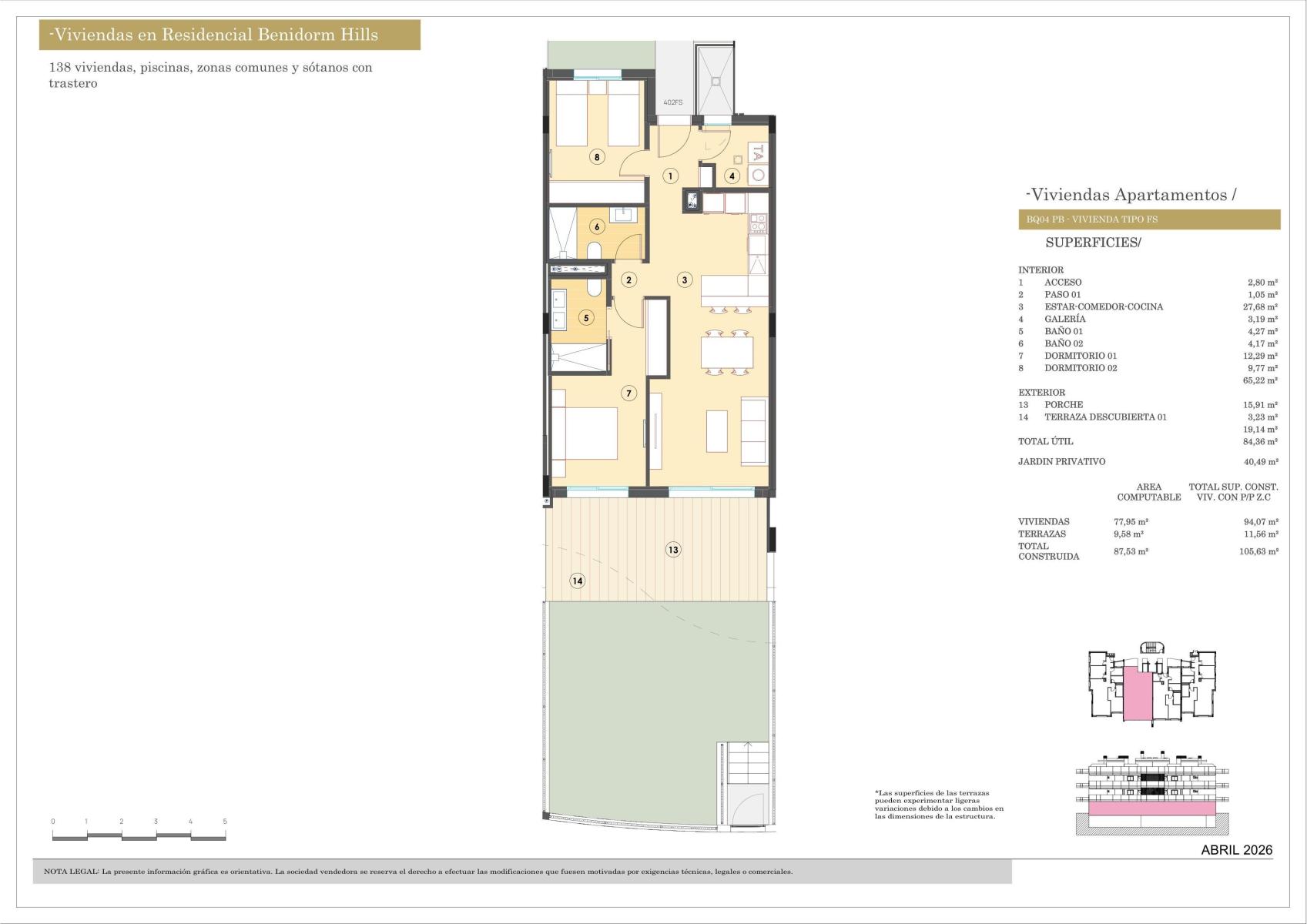 Apartamento en Venta en Finestrat