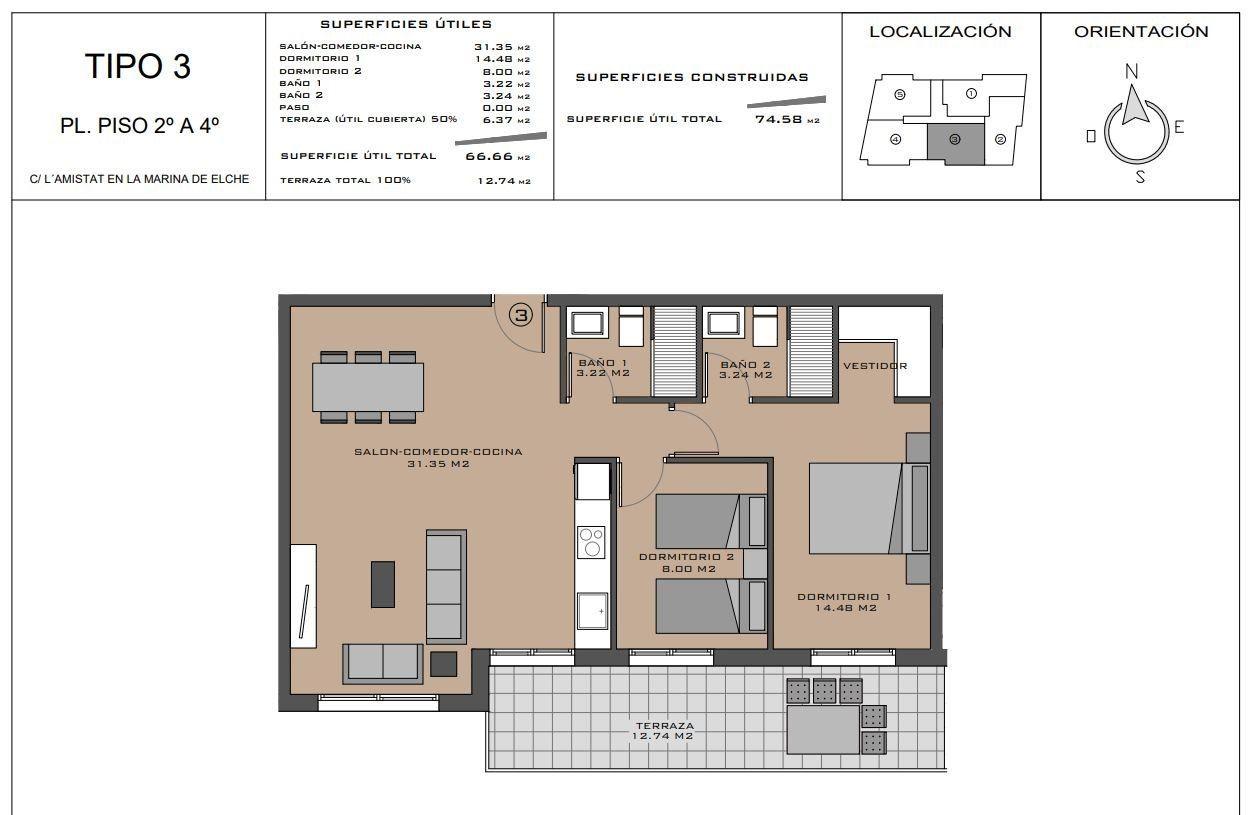 Apartamento en Venta en Elche