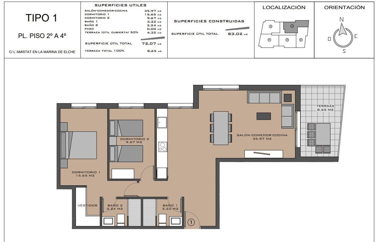 Apartamento en Venta en Elche