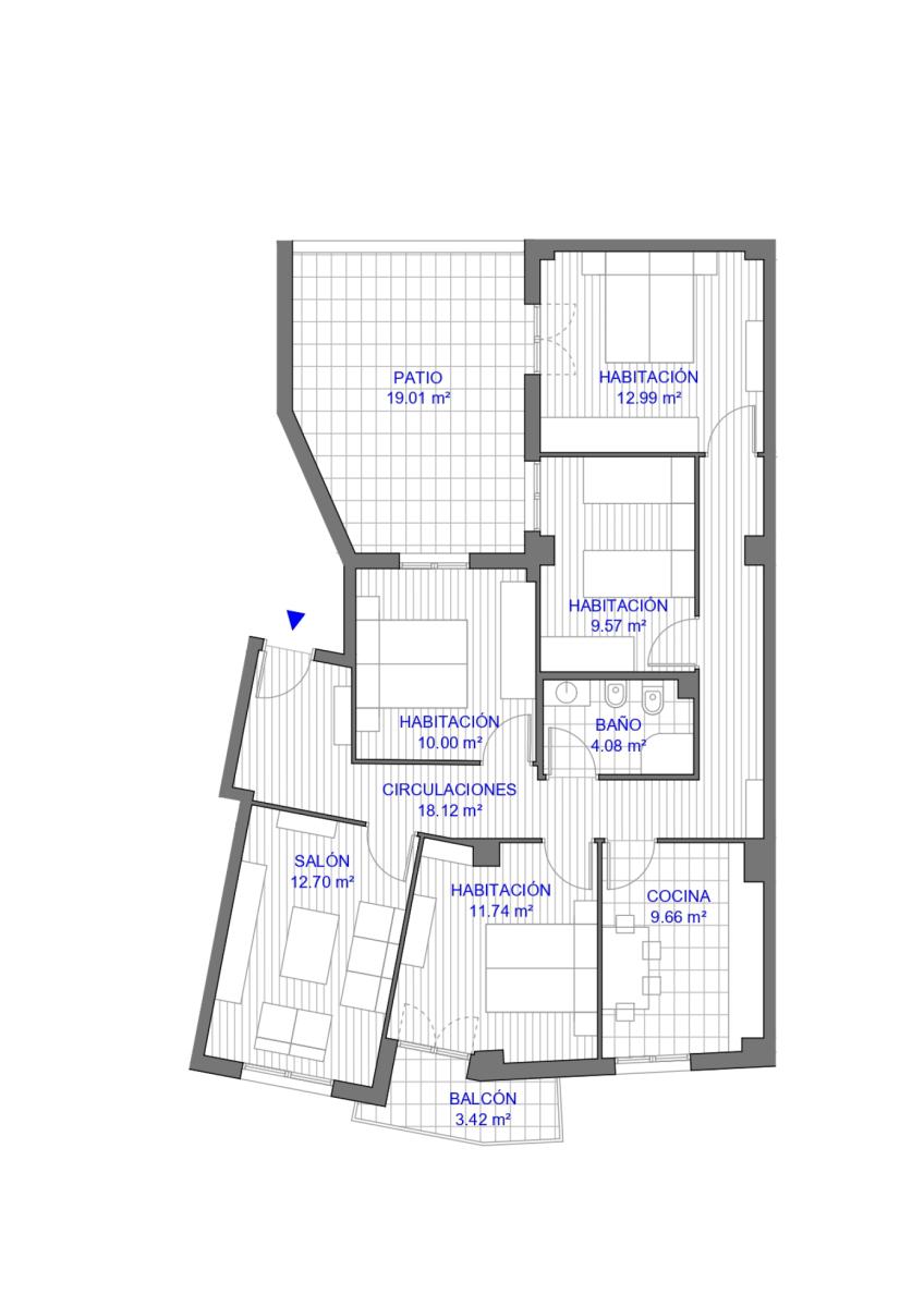 Flat for Sale in Burlada