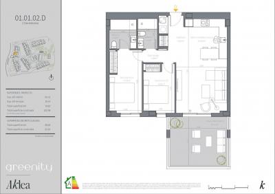Apartment for sale in Calaburra - Chaparral, Mijas - GREENITY-P1-2D