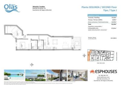Apartamento en venta en Guardamar Playa - ESOLAS-2-J Apartamento en venta en Guardamar Playa - ESOLAS-2-J