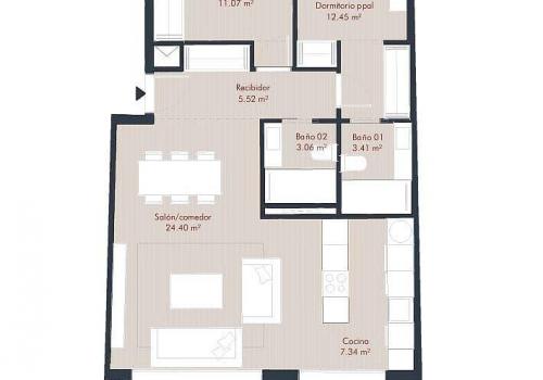 Apartamento en venta en Manilva - AGP-01081-2-GroundFloor Apartamento en venta en Manilva - AGP-01081-2-GroundFloor