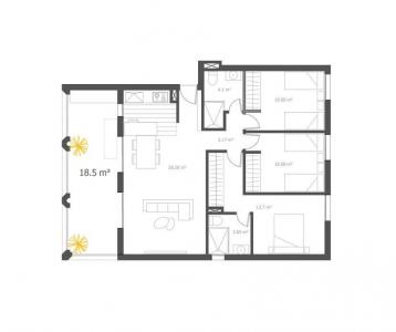 出售酒店式公寓比利亚霍约萨 - ALC-1153-3-MiddleFloor