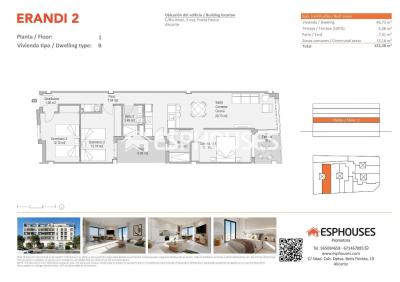 Appartement zum verkauf in Florida, Alicante - ERANDI2-1-B Appartement zum verkauf in Florida, Alicante - ERANDI2-1-B