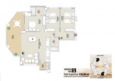出售酒店式公寓Playa Del Esparto-Veneziola - N8370